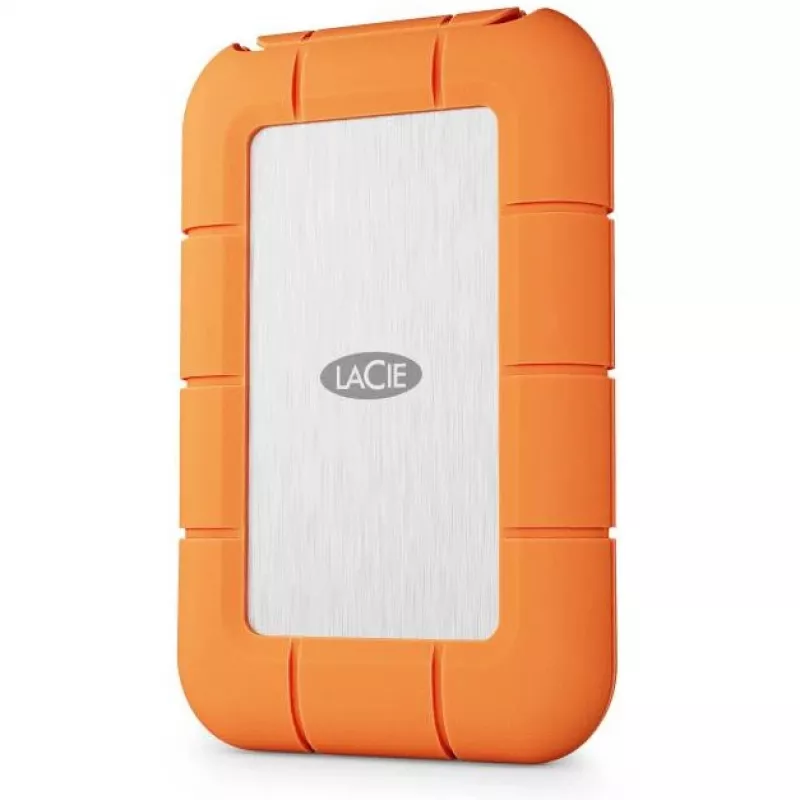 Externe SSD LaCie STND4000400 4 TB USB4 Gen 3x2 Thunderbolt USB Type-C, Orange/Edelstahl
