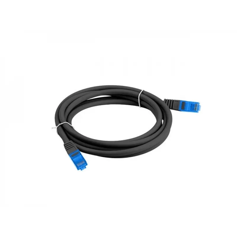 LANBERG Cat6a S/FTP RJ-45 Netzwerkkabel PCF6A-10CC-0500-BK, 5 m, LSZH, 26 AWG, CCA, schwarz