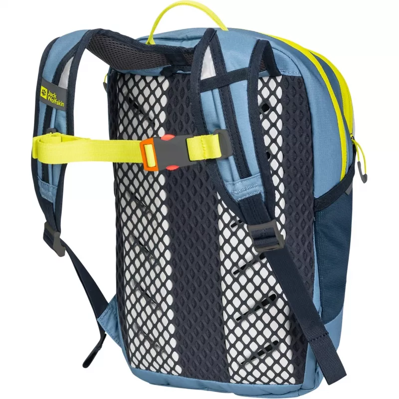 Jack Wolfskin Kids Moab Jam Rucksack – Blau/Neongelb, 12 L
