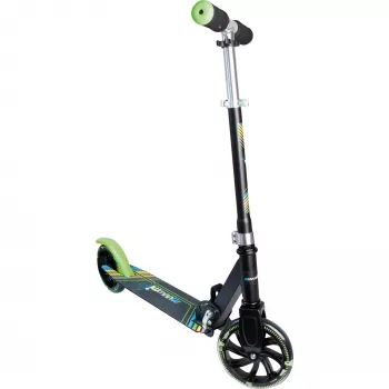 Kick scooter Muuwmi Aluminium NEON 180 mm mit Lichtern – Aluminiumdeck, 180 mm Räder, integrierte LED-Lichter