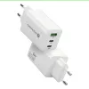 Power charger everActive SQ-655Q 65W, 1×USB-A + 2×USB-C fast charging
