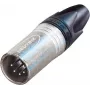 Neutrik XLR-Stecker, gerade Anzahl der Pole: 5 Silber NC5MXX 1 Stück (NC5MXX)