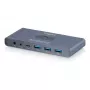 KVM-Switch DIGITUS USB-C 3.0 HDMI 2-Port 4K60Hz, USB-C/USB-A, Aluminium, 135×60×30 mm