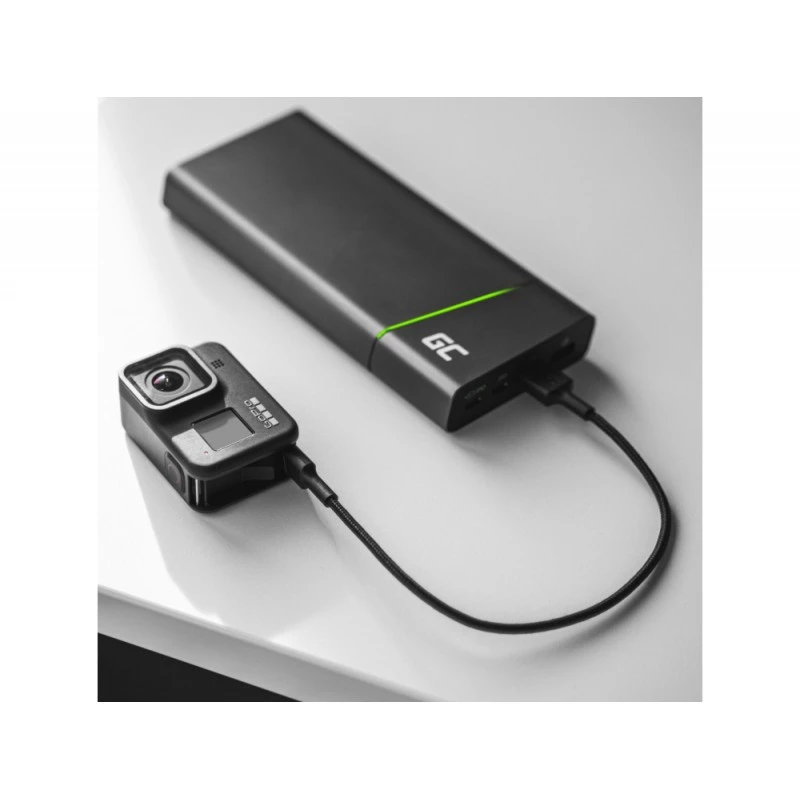 USB-Kabel Grün Cell KABGC22 USB 2.0 1,2 m USB A USB C Schwarz