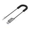 Savio TR-16 Transmitter AUX-Adapter mit Freisprechfunktion, Bluetooth 5.3, Google Assistant/Siri