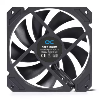 Lüfter Alphacool 12 cm 3000 U/min 7,83 mmH2O Doppeltes Kugellager Schwarz 120x120x25 mm