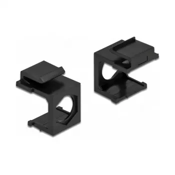 Keystone-Abdeckung DeLOCK 86739 schwarz 9,7 mm Loch 4 Stück