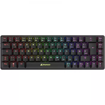 Sharkoon PureWriter W65 Tastatur Gaming RF Wireless QWERTZ Deutsch Schwarz