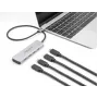 DeLOCK USB Type-C Hub 10 Gbps 4 Ports Aluminium Grau