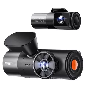 Auto-Videorekorder VANTRUE N5 Nexus 5 — 4-Kanal-Dashcam, 2592×1944 Hauptkamera, 160° vorne/innen, GPS, WLAN, IPS-Anzeige, MicroSD bis 512 GB