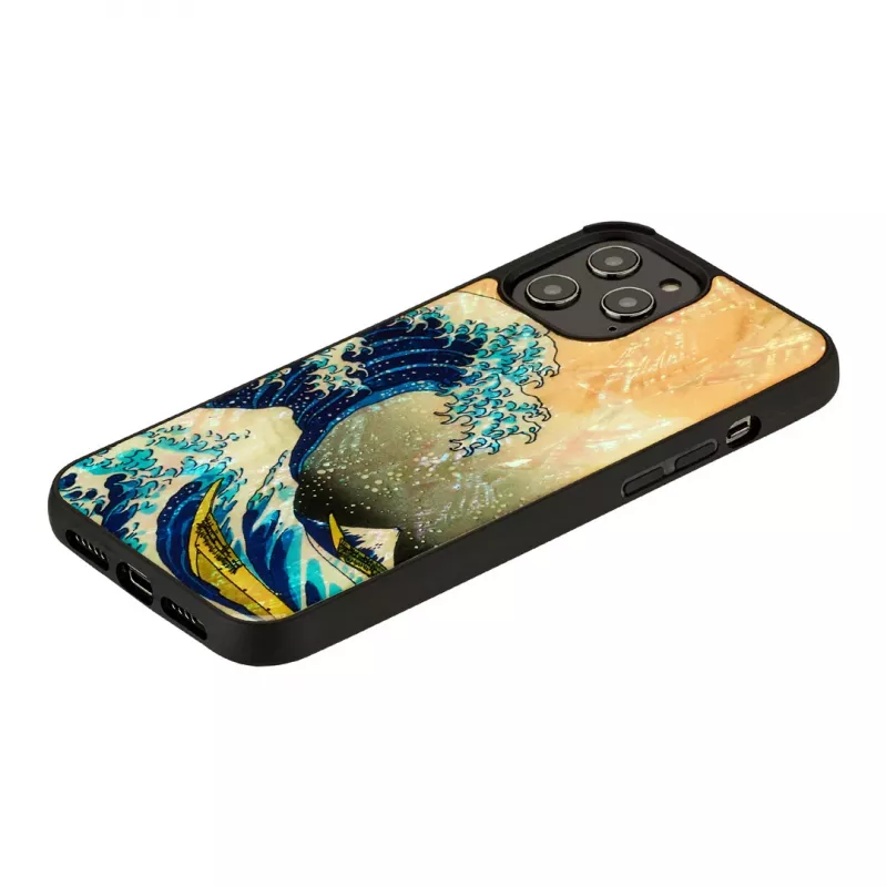 Schutzhülle iKins für Apple iPhone 12 Pro Max mit Great Wave-Design
