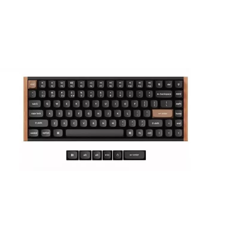 Kabellose mechanische Tastatur Keychron K2 Special Edition — kompaktes 75-%-Layout, RGB-Hintergrundbeleuchtung, Schwarz, Modell K2H-F1