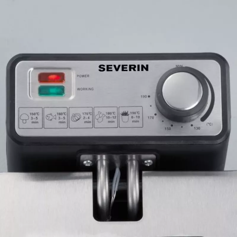 Fritteuse Severin FR 2431 Single 3 L 2000 W Edelstahl