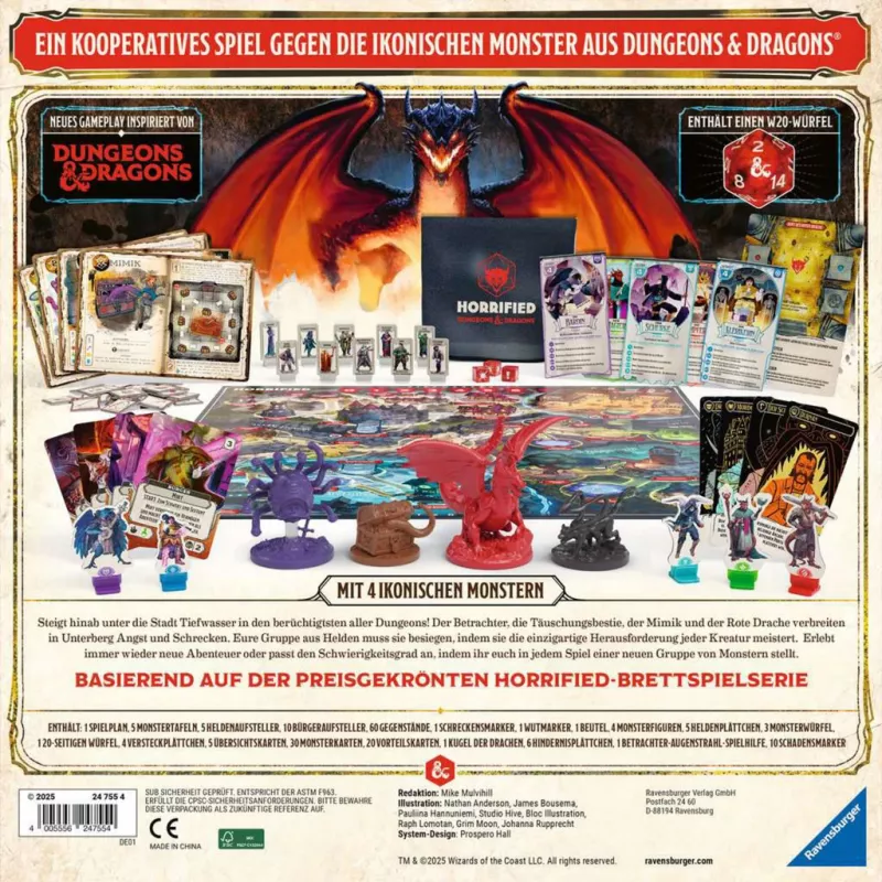 Horrified Dungeons & Dragons, Brettspiel