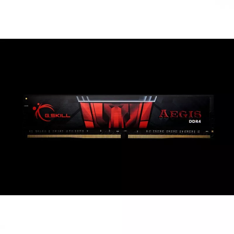 DIMM 32 GB DDR4-2666 (2x 16 GB) Dual-Kit, Arbeitsspeicher schwarz/rot, F4-2666C19D-32GIS, Aegis DDR4, INTEL XMP