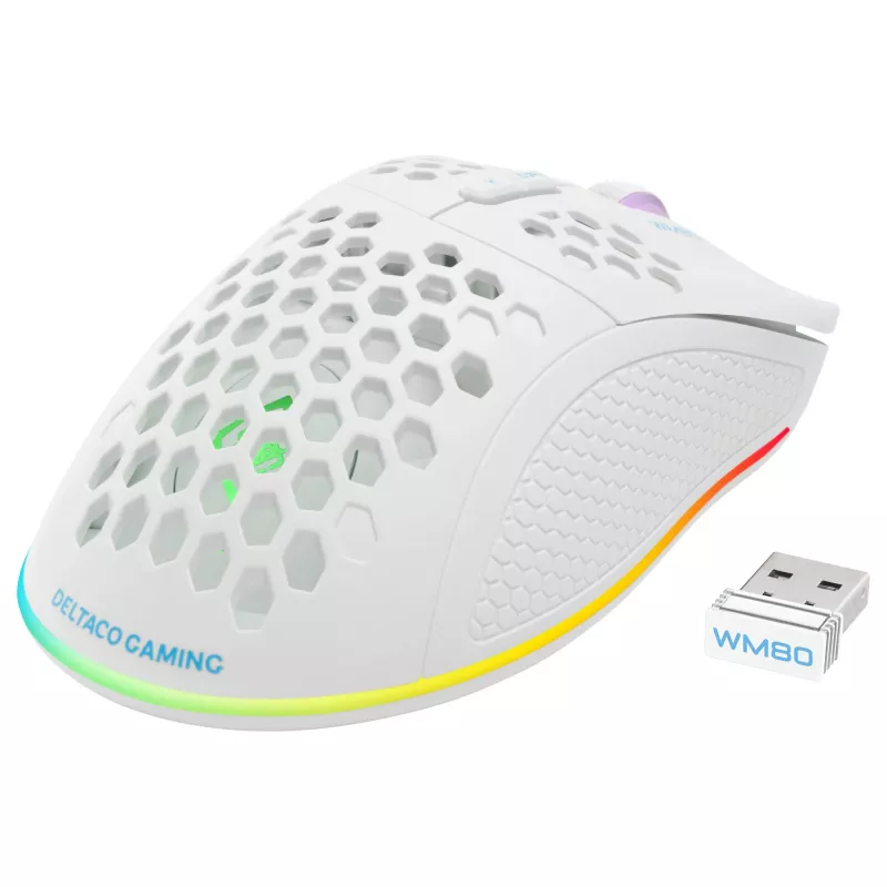 Gaming-Maus Deltaco GAM-120-W RF Wireless USB Type-C