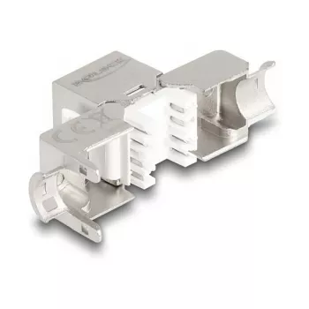 DeLOCK Keystone-Modul RJ45-Buchse auf LSA Cat.6A schlank werkzeugfrei