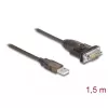 DeLOCK Adapter USB 2.0 Typ-A auf Seriell RS-232 D-Sub 9-polig Stecker 1,5 m