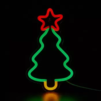 Künstlicher Weihnachtsbaum MANTA SNL106MT mit Neonlichtern