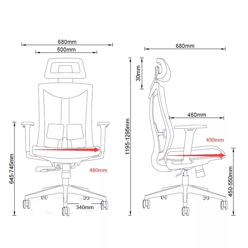 Ergonomic premium chair Ergo Officer ER-414
