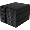 SilverStone SST-FS304-12G externes 3,5-Zoll-Gehäuse, 4-Bay – schwarz