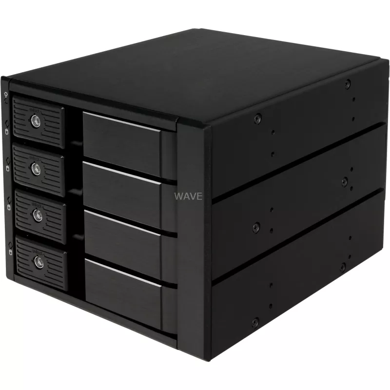SilverStone SST-FS304-12G externes 3,5-Zoll-Gehäuse, 4-Bay – schwarz