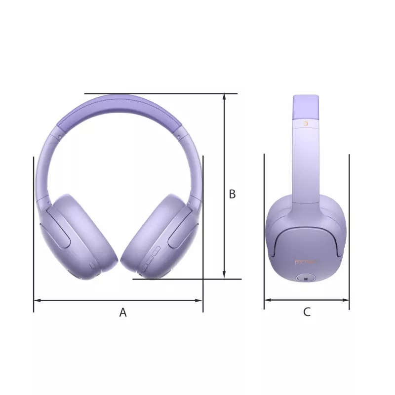 Kopfhörer MANTA HDP1001PU Rytmo Elegance Lila over-ear kabelgebunden, Modell HDP1001PU
