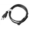 Lanberg CA-C7CA-10CC-0018-BK Stromkabel Schwarz 1,8 m C7-Kupplung CEE7/16