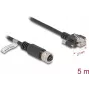 Netzwerkkabel DeLOCK M12 Kabel D-kodiert 4-polige Buchse auf RJ45 Stecker Cat5e 5m Schwarz