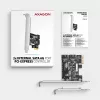 Axagon PCES-SJ2 Schnittstellenkarten/Adapter Intern SATA