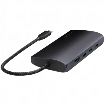 Satechi USB-C Multiport Adapter ST-P8KED — 6 Anschlüsse, unterstützt 8K-Auflösung