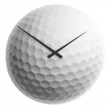 NeXtime Uhr 8806 Tiger, Ø30 cm, Wand, Weiß