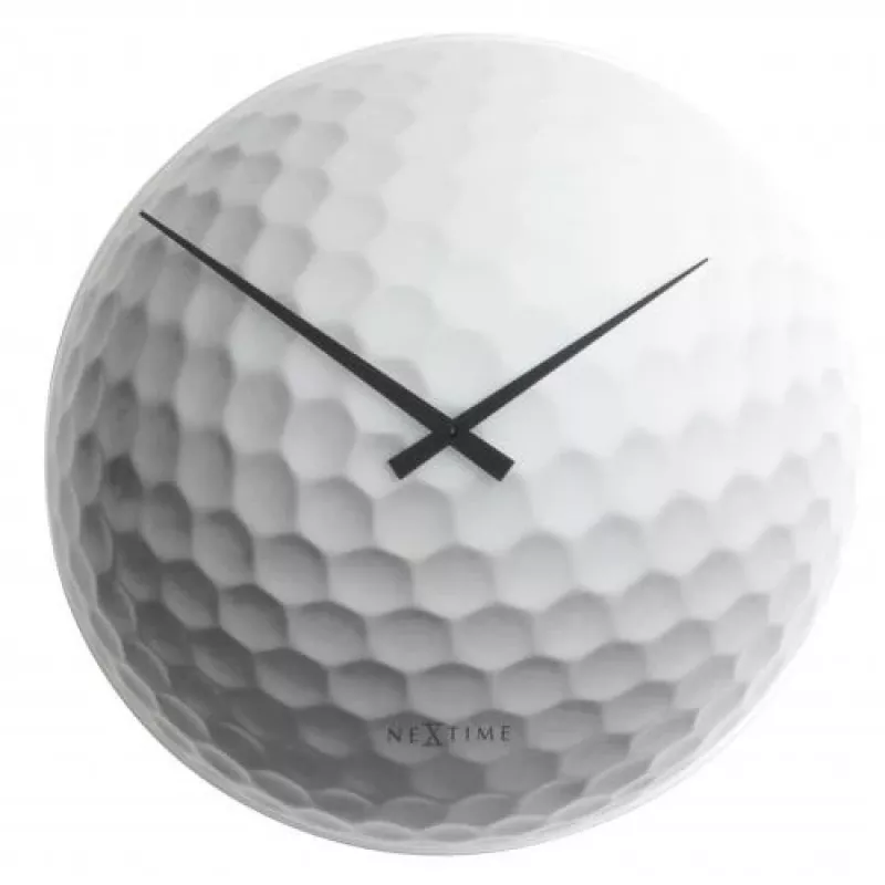 NeXtime Uhr 8806 Tiger, Ø30 cm, Wand, Weiß