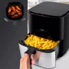 Clatronic FR 3782 H, Heißluftfritteuse, 5 l, 80 °C, 200 °C, Einzelbild, Schwarz, Edelstahl