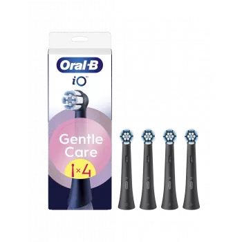 Oral-B iO Gentle Care Ersatzbürstenköpfe, schwarz, 4 Stück