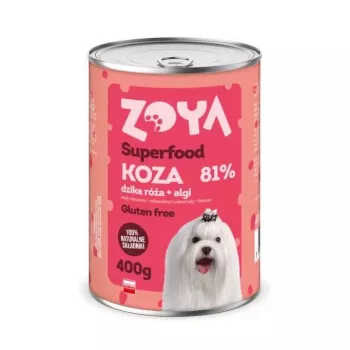 Hundenassfutter ZOYA Superfood Ziege 400 g — Alleinfuttermittel für adulte Hunde, 400 g Dose