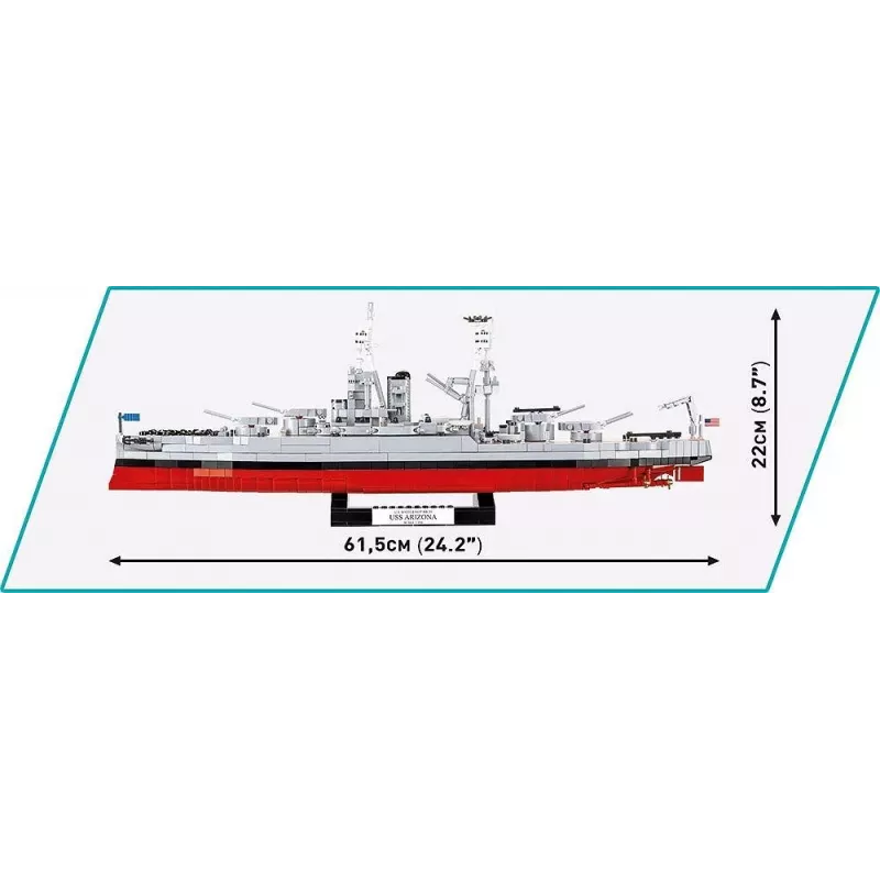 Bausteine USS Arizona BB-39 2046 Teile