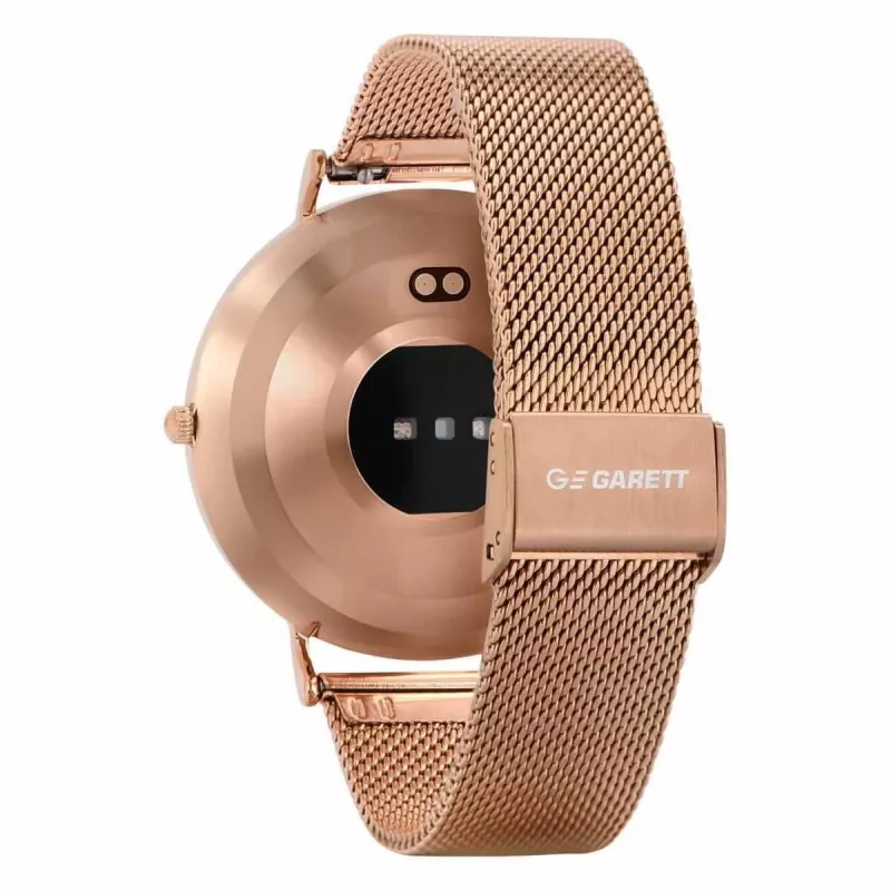 Smartwatch Garett Verona Gold Steel AMOLED Bluetooth IP67 GPS SMS