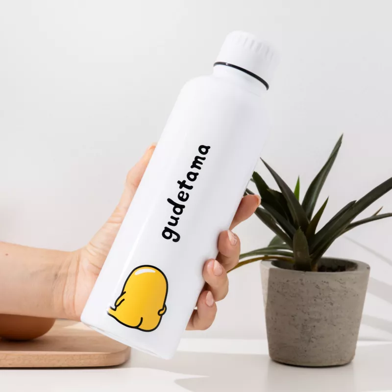 Metalltrinkflasche Paladone Gudetama — isolierte Edelstahlflasche mit Charakterdesign