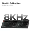 Mechanische Full-Size (100%) Tastatur Keychron V6 Ultra 8K — QWERTY, Bluetooth, RGB-LED, Schwarz