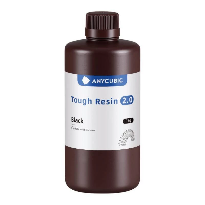 Photopolymer-Harz AnyCubic Tough Resin 2.0 Schwarz 1 kg SRX2BK-101A