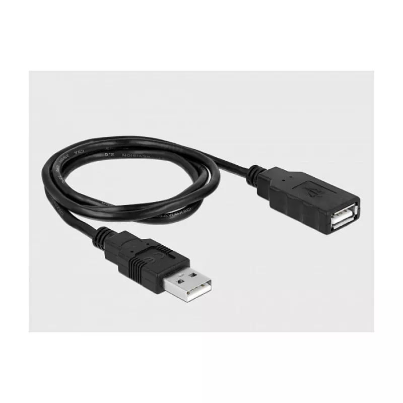 Serielles Kabel DeLOCK 66286 USB Typ-A DB-9 Schwarz 0,8 m