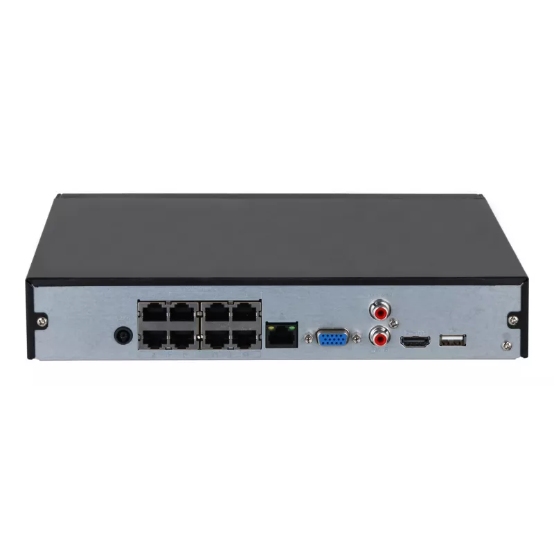 Netzwerk-Videorekorder DAHUA Lite NVR2108HS-8P-4KS3 — 8-Kanal, 4K max, SATA HDD, 1U, PoE