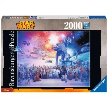 Puzzle TMTOYS Ravensburger Star Wars Episode I–VI Saga, 2000 Teile, 980 mm breit