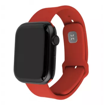 Fixed | Sporty Strap Set für Apple Watch 42/44/45 mm | 170-235 mm | Rot | Silikon