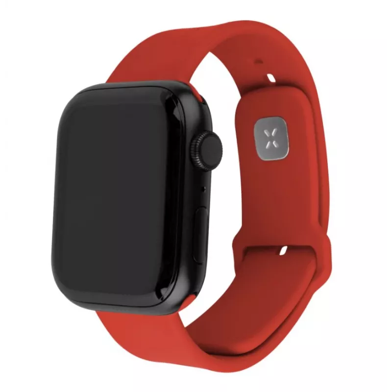 Fixed | Sporty Strap Set für Apple Watch 42/44/45 mm | 170-235 mm | Rot | Silikon