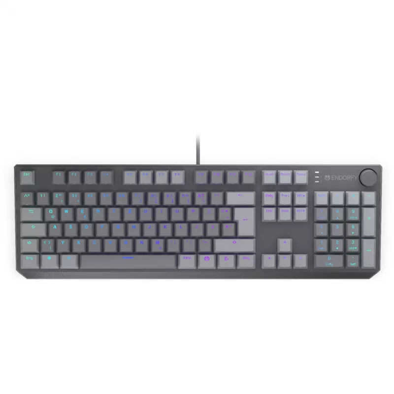 Thock V2, Gaming Tastatur Grau, DE-Layout, ENDORFY Red