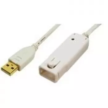 LogiLink USB 2.0 Verlängerungskabel, Länge: 12,0 m, USB-A Stecker auf USB-A Kupplung, Erweiterung auf (UA0092)