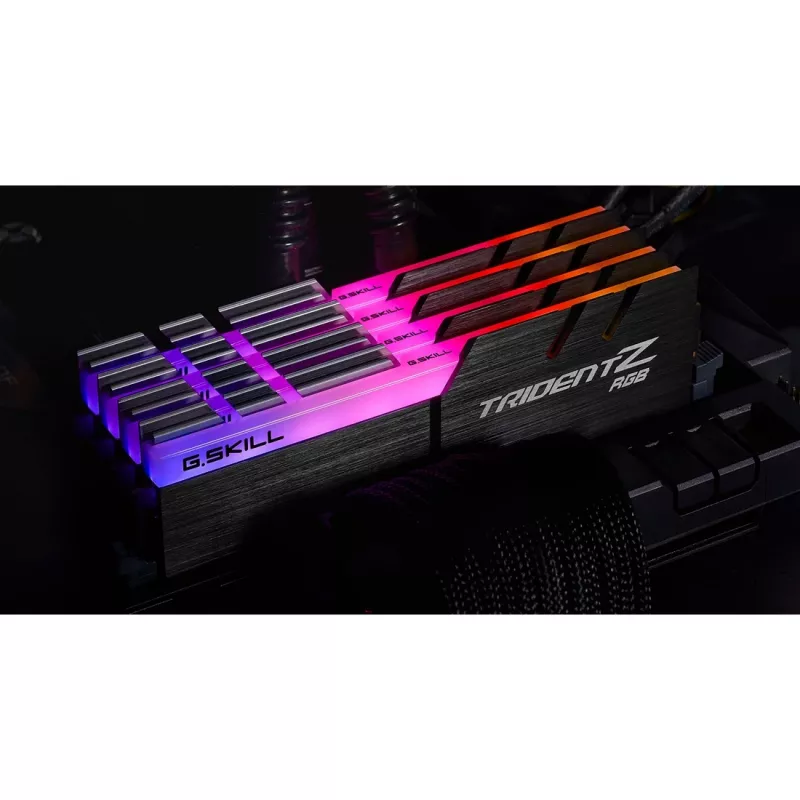 DIMM 32 GB DDR4-3600 (4x 8 GB) Quad-Kit, Speicher schwarz, F4-3600C16Q-32GTZRC, Trident Z RGB, INTEL XMP