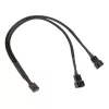 Kolink PWM-Lüfter-Y-Kabel 1-auf-2, 35 cm, schwarz, umflochten, Modell PGW-AC-KOL-111